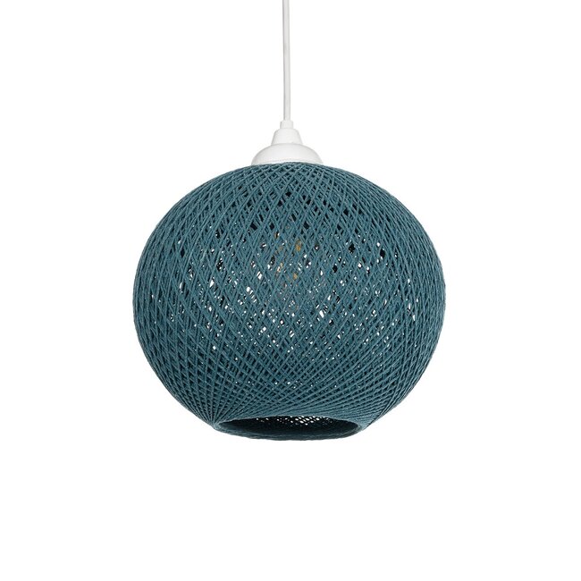 SOLEI 205-0012 Boho Κρεμαστό Φωτιστικό Οροφής με Ντουί 1 x E27 AC 220-240V IP20 - Τιρκουάζ - M20 x Π20 x Υ25cm - 2 SOLEI 205-0012 Boho Κρεμαστό Φωτιστικό Οροφής με Ντουί 1 x E27 AC 220-240V IP20 - Τιρκουάζ - M20 x Π20 x Υ25cm - 2