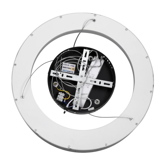 kelvo® SALEM KLV-101-0285 Κρεμαστό Φωτιστικό Οροφής LED 75W 7500lm 120° AC 220-240V IP20 Ρυθμιζόμενο Λευκό CCT με Χειριστήριο από 2700K έως 6000K Dimmable - Lumileds SMD Chip - Μαύρο Ματ - Μ45 x Π45 x Υ6cm - 3 Χρόνια Εγγύηση - 8
