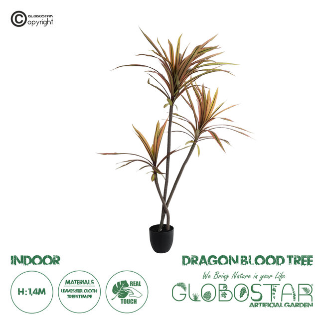 Artificial Garden DRAGON BLOOD TREE 20969 Τεχνητό Διακοσμητικό Φυτό Δράκαινα Φ100 x Υ140cm