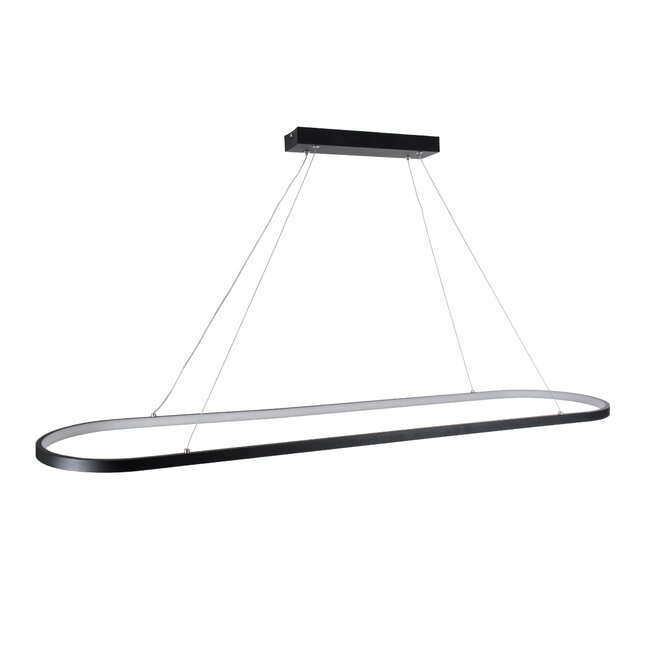 BOLIVAR 61271 Κρεμαστό Φωτιστικό Οροφής Design LED CCT 54W 6210lm 300° AC 220-240V - Εναλλαγή Φωτισμού μέσω Τηλεχειριστηρίου All In One Ψυχρό 6000k+Φυσικό 4500k+Θερμό 2700k Dimmable Μ120 x Π30 x Υ2cm - Μαύρο - 5