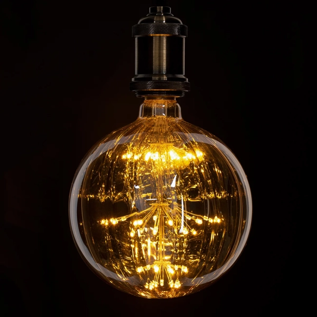  PUMPKIN 99211 Λάμπα E27 G150 LED 1.6W 140lm 360° AC 220-240V IP20 Ultra Θερμό Λευκό 2200K - Diode HP Filament Chip - Μελί - Μ15 x Π15 x Υ19cm - 3 Χρόνια Εγγύηση - 5