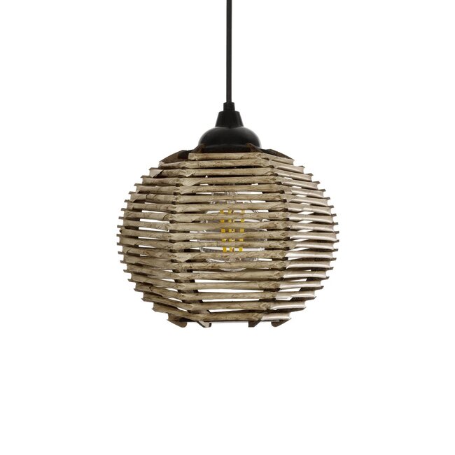 JUTTI 205-0041 Boho Κρεμαστό Φωτιστικό Οροφής με Ντουί 1 x E27 AC 220-240V IP20 - Μπεζ - M20 x Π20 x Υ18cm - 5