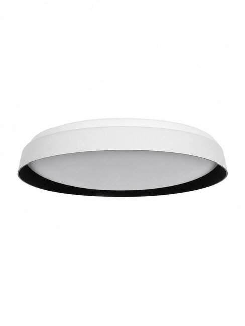 kelvo® VOLA KLV-101-0590-V2 Φωτιστικό Οροφής LED 24W 2400lm 120° AC 220-240V IP20 Ρυθμιζόμενο Λευκό CCT με Διακόπτη στο Driver 2700K/4500K/6000K Triac Dimmable - Lumileds SMD Chip & ENEC/TÜV Driver - Μαύρο Ματ & Λευκό Ματ - Μ38 x Π38 x Υ7cm - 5 Χρόνια Εγγύηση - 4