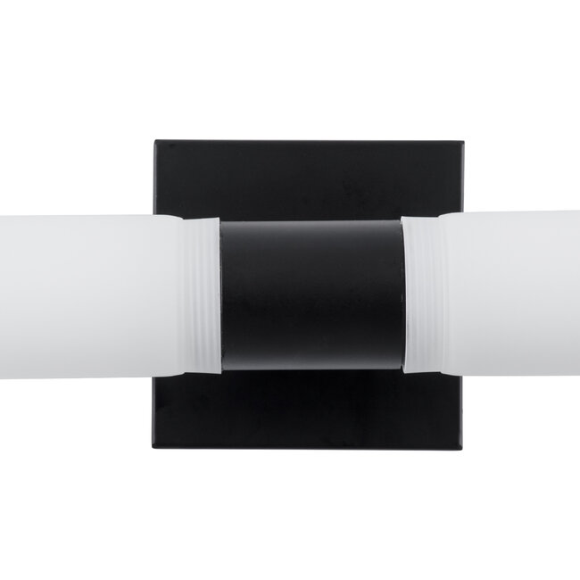 ANAIS 60408 Μοντέρνο Φωτιστικό Τοίχου - Απλίκα Καθρέπτη Μπάνιου - Πίνακα 2 x G9 270° AC 220-240V IP44 Μ34 x Π12 x Υ11cm - Φυσικό Λευκό 4500K - Μαύρο - 6