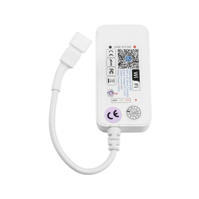 SP611E 73451 RF & WiFi 2.4G Ψηφιακός Pixel Addressable Controller DC 5-12-24V IP20 - RF & WiFi 2.4G & Bluetooth - SPI/TTL Protocol 2048 IC - Μ6.5 x Π3.3 x Υ1.5cm - 2 Χρόνια Εγγύηση - 3
