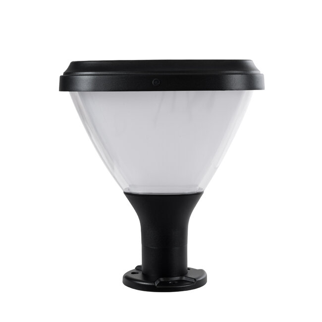 NATURE 90532 Αυτόνομο Ηλιακό Φωτιστικό Κήπου - Κολωνάκι Αρχιτεκτονικού Φωτισμού Εξωτερικού Χώρου LED 10W 330lm 120° με Ενσωματωμένο Φωτοβολταϊκό Panel 6V 2W & Επαναφορτιζόμενη Μπαταρία Li-ion 3.2V 1800mAh με Αισθητήρα Ημέρας-Νύχτας - Αδιάβροχο IP65 - Σώμα Αλουμινίου & ABS