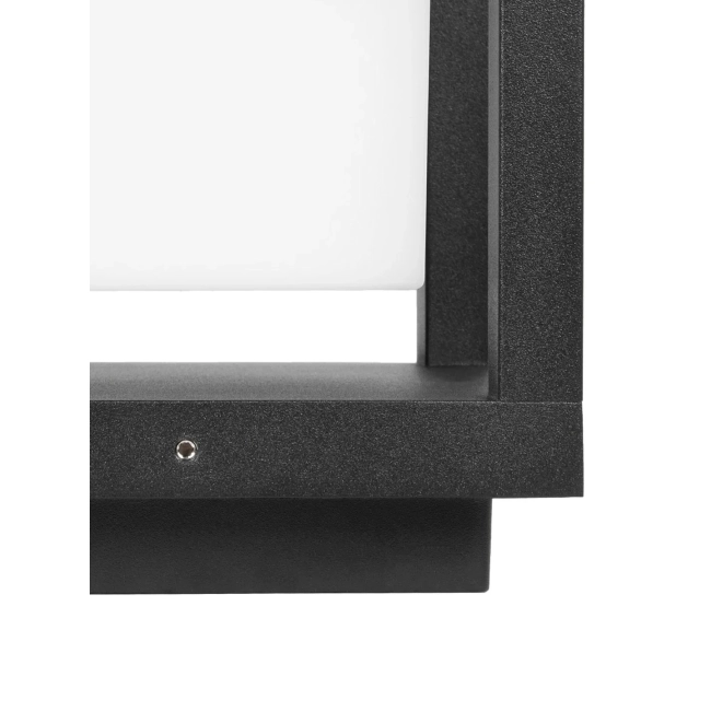 PRISM GLB-103-0017 Φωτιστικό Κολωνάκι Κήπου LED 10W 900lm 90° AC 220-240V Αδιάβροχο IP65 Θερμό Λευκό 2700K - Sanan SMD Chip - Μαύρο Ματ - Μ15 x Π15 x Υ16cm - 3 Χρόνια Εγγύηση - 6
