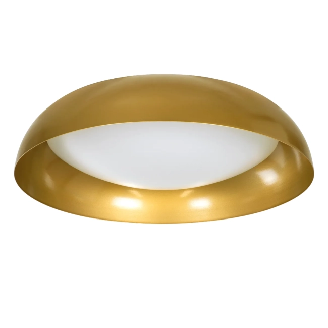 ANATOLIA 61266 Μοντέρνο Φωτιστικό Οροφής LED 75W 8625lm 120° AC 220-240V IP20 Ρυθμιζόμενο Λευκό CCT με Χειριστήριο από 2700K έως 6000K Dimmable - Lumileds SMD Chip - Χρυσό - Μ60 x Π60 x Υ13cm - 3 Χρόνια Εγγύηση