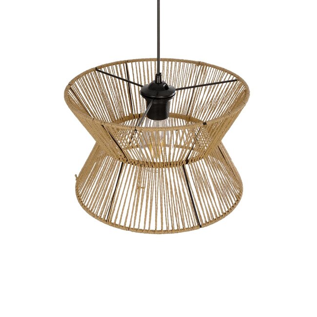 UPCONE 205-0055 Boho Κρεμαστό Φωτιστικό Οροφής με Ντουί 1 x E27 AC 220-240V IP20 - Μπεζ - M30 x Π30 x Υ21cm - 6