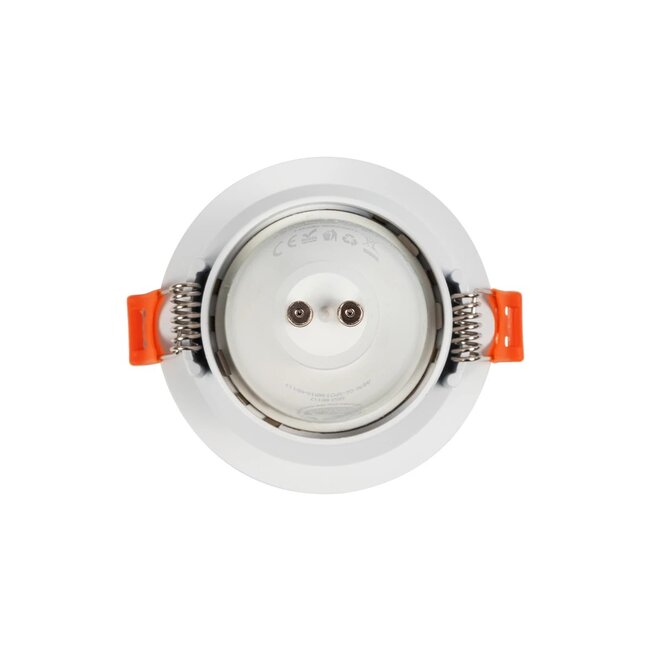 kelvo® DELTA KLV-101-0033 Χωνευτό Φωτιστικό Downlight Σποτ για Λάμπα MR16 με Ντουί GU10 AC 220-240V IP20 - Λευκό Ματ - Μ8.5 x Π8.5 x Υ3.5cm / Q7.5cm - 5