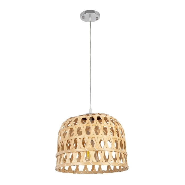 MANGEA 01634 Boho Κρεμαστό Φωτιστικό Οροφής με Ντουί 1 x E27 AC 220-240V IP20 - Μπεζ - Μ32 x Π32 x Υ30cm