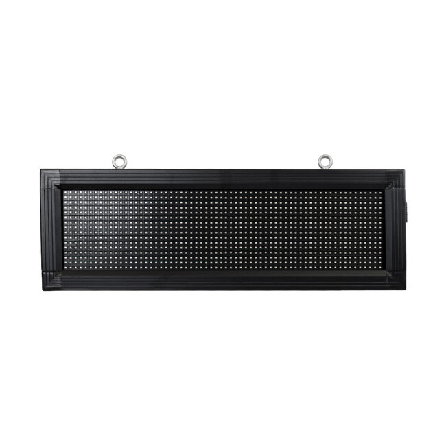 DISPLAY 90307 LED Scrolling Display 64x16cm - Κυλιόμενη Ψηφιακή Πινακίδα / Επιγραφή Μονής Όψης P10 LED SMD AC 220-240V - Λειτουργία μέσω Wi-Fi με Εφαρμογή APP - Αισθήτηρας Θερμοκρασίας και Υγρασίας - Αδιάβροχο IP65 - Μ72 x Π9 x Υ24cm - Πράσινο - 1 Χρόνο Εγγύηση