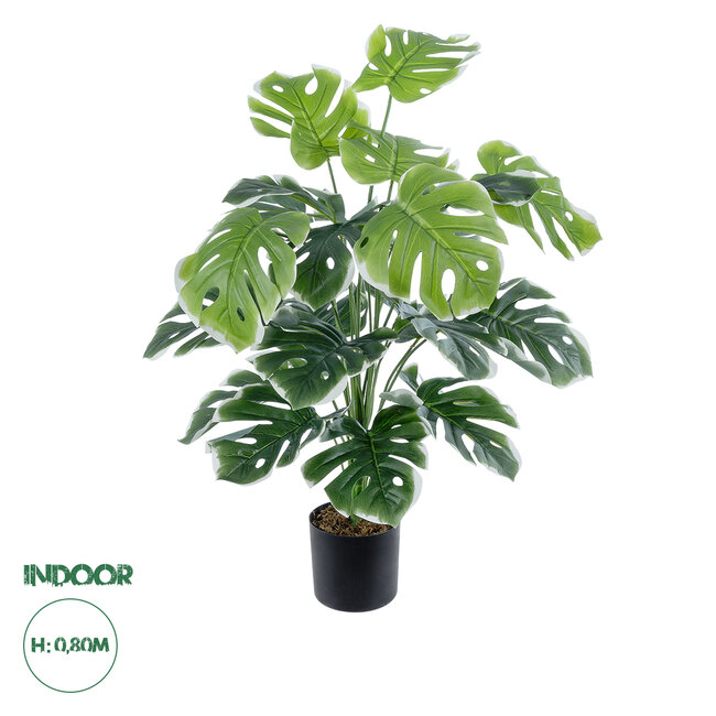 Artificial Garden MONSTERA 20924 Διακοσμητικό Φυτό Μονστέρα Υ80cm