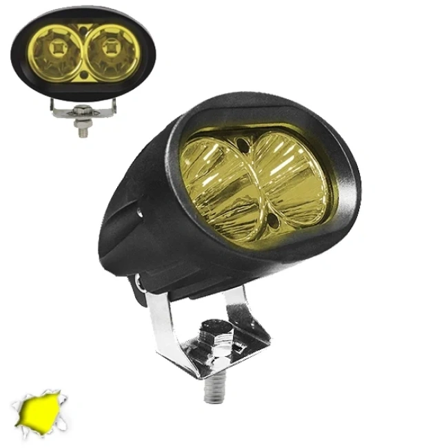 Προβολάκι LED 20W 10-30V 2800lm 30° Αδιάβροχο IP65 Κίτρινο 05196 Προβολάκι LED 20W 10-30V 2800lm 30° Αδιάβροχο IP65 Κίτρινο 05196