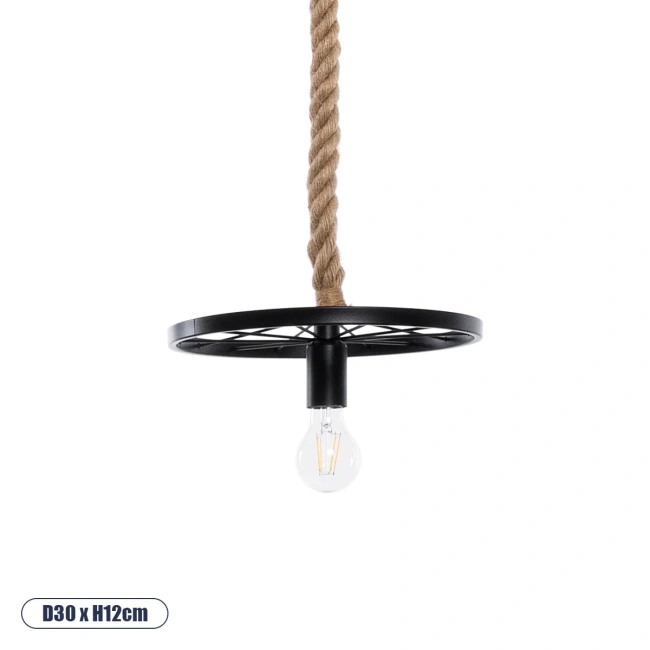 VELO 01185 Vintage Κρεμαστό Φωτιστικό Οροφής με Ντουί 1 x E27 AC 220-240V IP20 - Μαύρο & Μπεζ - Μ30 x Π30 x Υ12cm VELO 01185 Vintage Κρεμαστό Φωτιστικό Οροφής με Ντουί 1 x E27 AC 220-240V IP20 - Μαύρο & Μπεζ - Μ30 x Π30 x Υ12cm