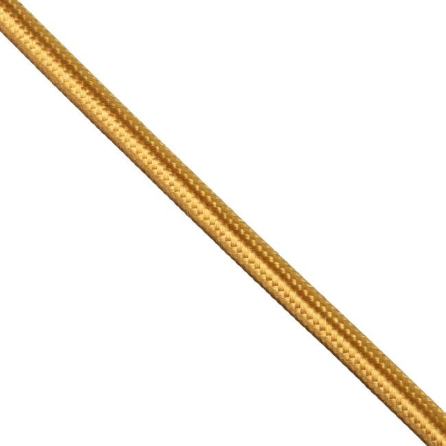 77608 Στρογγυλό Υφασμάτινο Καλώδιο 2 x 0.75mm² Χρυσό 77608 Στρογγυλό Υφασμάτινο Καλώδιο 2 x 0.75mm² Χρυσό