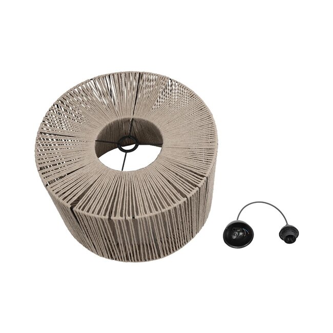 ZYLINDER 205-0022 Boho Κρεμαστό Φωτιστικό Οροφής με Ντουί 1 x E27 AC 220-240V IP20 - Μπεζ - M50 x Π50 x Υ32cm - 11