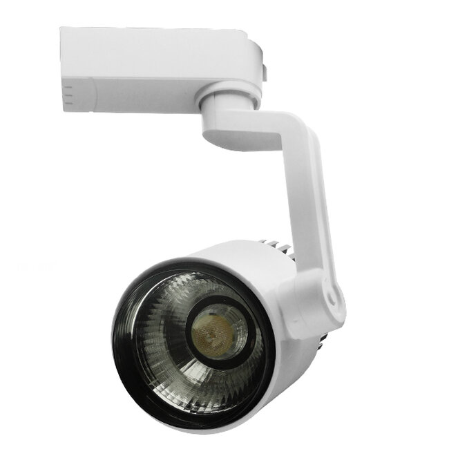  S-40042 Διφασικό Bridgelux COB LED Φωτιστικό Σποτ Ράγας 15W 230V 1650lm 24° Φυσικό Λευκό 4500k