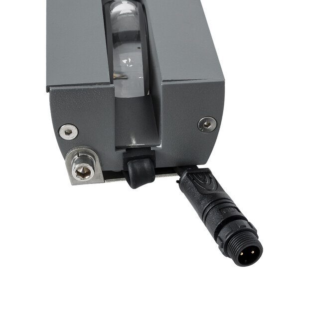  WINDOWARTE 90722 Φωτιστικό Ανάδειξης Παραθύρων LED 36W 3060lm 8° x 180° DC 24V Αδιάβροχο IP67 Ultra Θερμό Λευκό 2200K Dimmable - CREE XPE Chip - Γκρι Ανθρακί - Μ25 x Π7 x Υ4.5cm - 3 Χρόνια Εγγύηση - 10