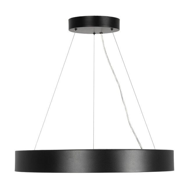 kelvo® RA KLV-101-0365 Κρεμαστό Φωτιστικό Οροφής LED 67W 6700lm 120° AC 220-240V IP20 Ρυθμιζόμενο Λευκό CCT με Χειριστήριο από 2700K έως 6000K Dimmable - Lumileds SMD Chip - Μαύρο Ματ - Μ60 x Π60 x Υ8cm - 3 Χρόνια Εγγύηση - 3