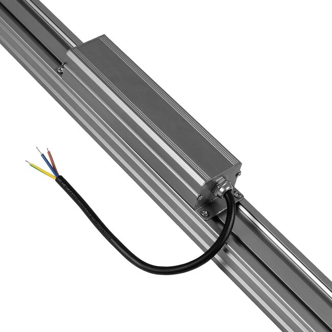 WASHERLUMA GLB-103-0033 Μπάρα Φωτισμού Wall Washer LED 36W 3240lm 30° AC 220-240V Αδιάβροχο IP65 Θερμό Λευκό 2700K - Sanan SMD Chip - Γκρι Ανθρακί Ματ - Μ100 x Π4 x Υ6.5cm - 3 Χρόνια Εγγύηση - 9
