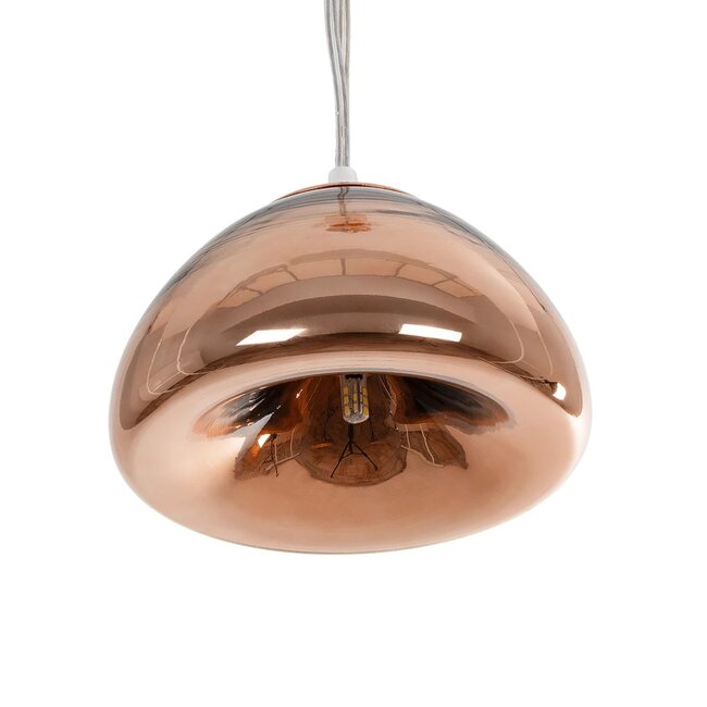 CRISTIN 999-0038 Μοντέρνο Κρεμαστό Φωτιστικό Οροφής με Ντουί 1 x G4 AC 220-240V IP20 - Χάλκινο - Μ18 x Π18 x Υ13cm - 5