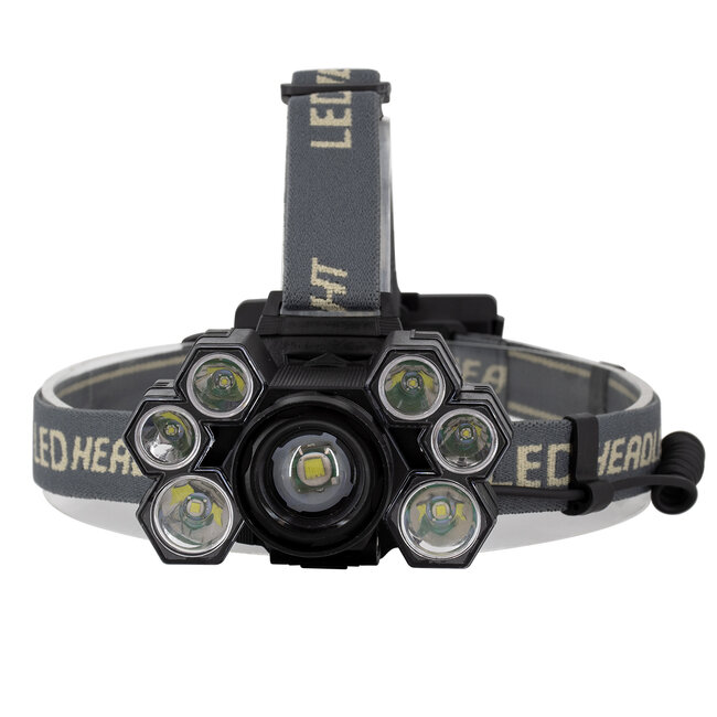 79061 Φακός Κεφαλής Επαναφορτιζόμενος Zoom LED CREE XML2-T6 Chip 90 Watt 9000lm με 2 x 18650 Μπαταρίες 13600mAh Ψυχρό Λευκό 6000K - 3 79061 Φακός Κεφαλής Επαναφορτιζόμενος Zoom LED CREE XML2-T6 Chip 90 Watt 9000lm με 2 x 18650 Μπαταρίες 13600mAh Ψυχρό Λευκό 6000K - 3