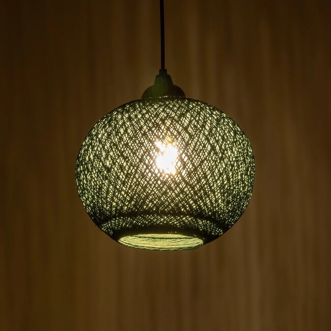 SOLEI 205-0015 Boho Κρεμαστό Φωτιστικό Οροφής με Ντουί 1 x E27 AC 220-240V IP20 - Πράσινο - M20 x Π20 x Υ25cm - 3 SOLEI 205-0015 Boho Κρεμαστό Φωτιστικό Οροφής με Ντουί 1 x E27 AC 220-240V IP20 - Πράσινο - M20 x Π20 x Υ25cm - 3