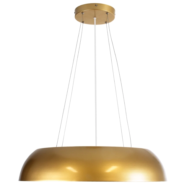  ANATOLIA 61270 Μοντέρνο Κρεμαστό Φωτιστικό Οροφής LED 75W 8625lm 120° AC 220-240V IP20 Ρυθμιζόμενο Λευκό CCT με Χειριστήριο από 2700K έως 6000K Dimmable - Lumileds SMD Chip - Χρυσό - Μ60 x Π60 x Υ12.5cm - 3 Χρόνια Εγγύηση - 4