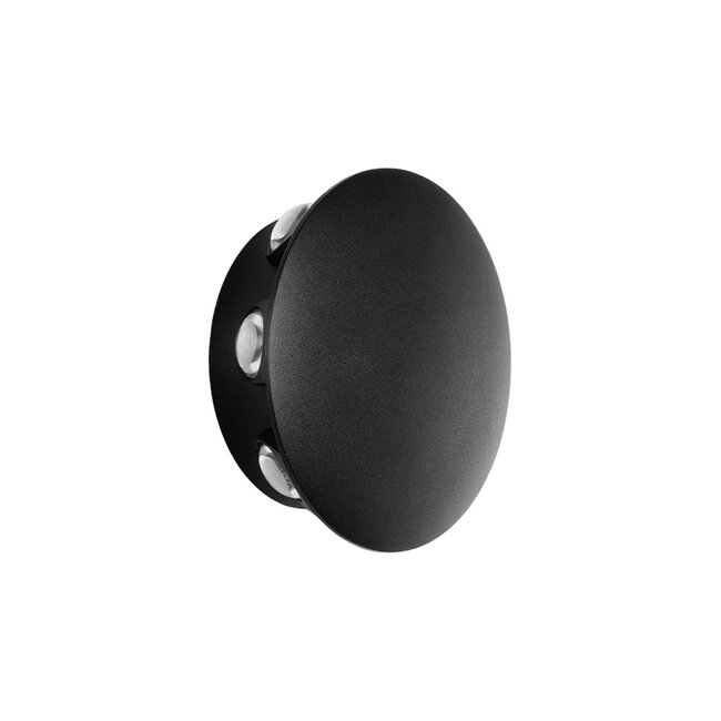SOL 60796 Μοντέρνο Φωτιστικό Τοίχου - Απλίκα LED 16W 2000lm 30° AC 220-240V Αδιάβροχο IP65 Θερμό Λευκό 2700K - CREE XPE Chip & TÜV SÜD Driver - Μαύρο Ματ - Μ16 x Π5.5 x Υ16cm - 5 Χρόνια Εγγύηση