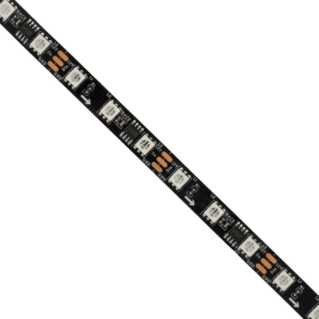 DIGIPRO 90589 Ψηφιακή Pixel Addressable Ταινία LED 14.4W/m 864lm/m 120° DC 12V IP20 60 x SMD5050 Chip/m 20 x Pixel/m Πολύχρωμο RGB Dimmable SPI/TTL Protocol IC WS2811/UCS16703 - Sanan SMD Chip - Μ500 x Π1 x Υ0.2cm - Ρολό 5 Μέτρων - 5 Χρόνια Εγγύηση - 3