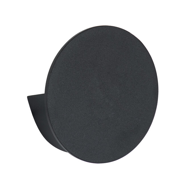 REDONDO 60574 Φωτιστικό Τοίχου - Απλίκα Αρχιτεκτονικού Φωτισμού Εσωτερικού/Εξωτερικού Χώρου Up or Down LED 10W 1000lm 60° AC220-240V Αδιάβροχο IP65 - Σώμα Αλουμινίου & Tempered Glass - Μ14 x Π14 x Υ4.5cm - Θερμό Λευκό 2700K - Μαύρο - Bridgelux Chip - 5 Years Warranty