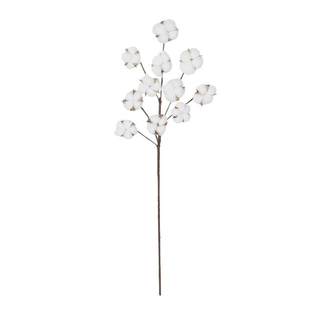 Artificial Garden COTTON BRANCH 20569 Τεχνητό Διακοσμητικό Κλαδί Βαμβάκι Μ30 x Π6 x Υ80 cm