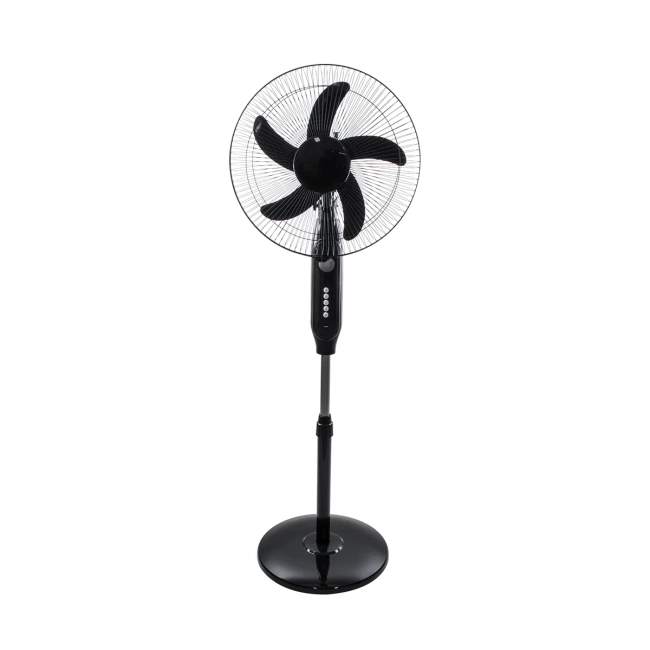 SOLARA-FAN 85356 Solar Fan Αυτόνομος Ηλιακός Επιδαπέδιος Ανεμιστήρας 25W 2 Λειτουργιών Ρεύματος με AC 220-240V ή με Φωτοβολταϊκό Panel 9V 12W & Επαναφορτιζόμενη Μπαταρία Li-ion 7.4V 4400mAh - 3 Ταχύτητες - Ενσωματωμένο USB 2.0 Charger Συσκευών - IP20 - Μ44 x Π37.5 x Υ132cm - Μαύρο - 2 Years Warranty