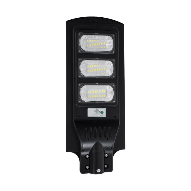 STREETA 85343 Professional LED Solar Street Light Αυτόνομο Ηλιακό Φωτιστικό Δρόμου 90W 900lm 144 x LED SMD 5730 με Ενσωματωμένο Φωτοβολταϊκό Panel 6V 12W & Επαναφορτιζόμενη Μπαταρία Li-ion 3.2V 12000mAh με Αισθητήρα Ημέρας-Νύχτας & PIR Αισθητήρα Κίνησης - Αδιάβροχο IP65