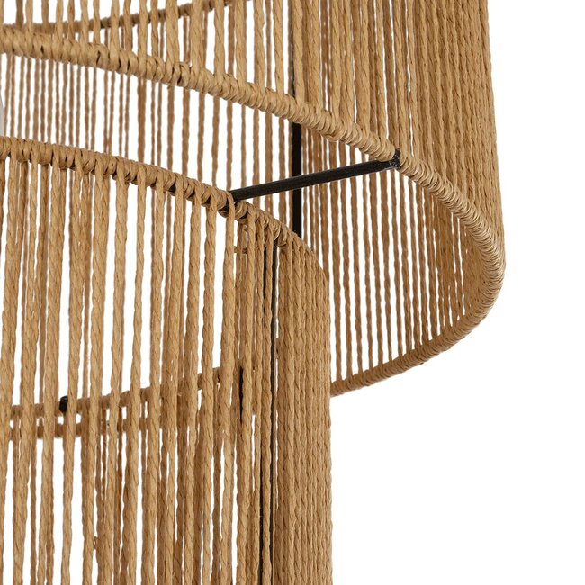 ROXXI 205-0019 Boho Κρεμαστό Φωτιστικό Οροφής με Ντουί 1 x E27 AC 220-240V IP20 - Μπεζ - M35 x Π35 x Υ37cm - 9