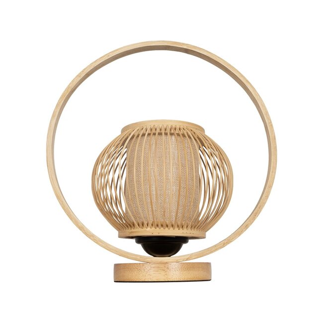 TULUMKO 02009 Boho Επιτραπέζιο Φωτιστικό Πορτατίφ με Ντουί 1 x E27 AC 220-240V IP20 - Μπεζ - Μ30 x Π18 x Υ32cm - 4