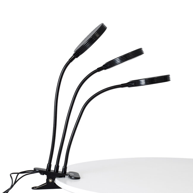 79653 Grow Light Hydro Spectrum LED Φωτιστικό Ανάπτυξης Υδροπονικών Φυτών Γλάστρας με 3 Κινούμενες Κεφαλές & Βάση Clip SMD 2835 15W 160° DC 5V IP20 με Dimmer & Timer Εσωτερικού Χώρου για Κάλυψη Επιφάνειας 1m x 1m Πλήρους Φάσματος Φωτισμού - 5