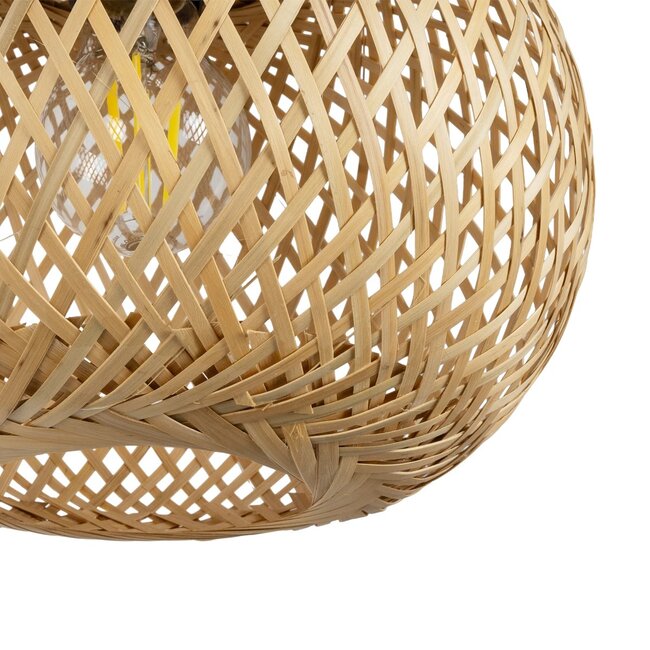 SELVA 01963 Boho Φωτιστικό Τοίχου - Απλίκα με Ντουί 1 x E27 AC 220-240V IP20 - Μπεζ - Μ23 x Π23 x Υ37cm - 5