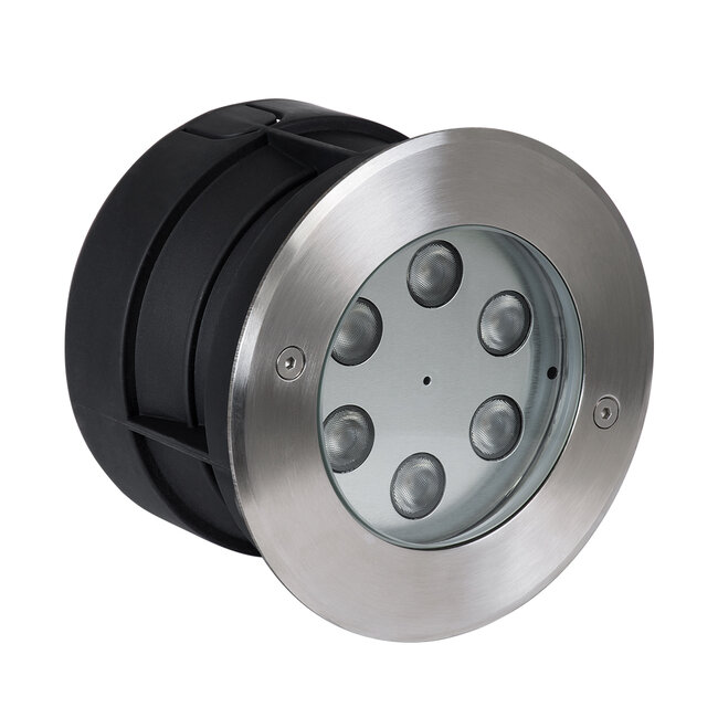 UNDERWATER-YUNI 90417 Υποβρύχιο Χωνευτό Φωτιστικό Σποτ Ειδικό για Σιντριβάνια LED 6W 540lm 30° DC 24V Αδιάβροχο IP68 Φ15 x Υ10cm Θερμό Λευκό 2700K - Ανοξείδωτο Ατσάλι - 3 Years Warranty