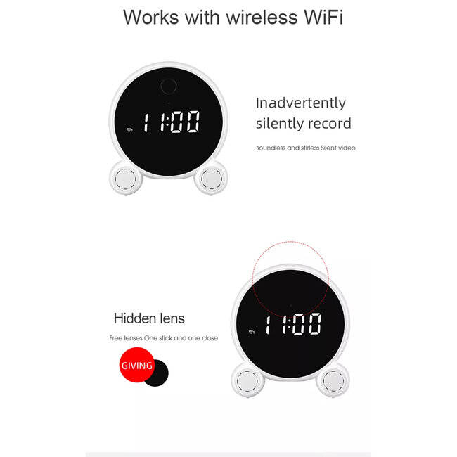 86016 Rechargeable Table Camera 2MP WiFi HD 1080P 120° 5000mAh Two Way Audio Motion Detection & Digital Clock - Επαναφορτιζόμενη Επιτραπέζια Κάμερα 2MP WiFi HD 1080P 120° 5000mAh Διπλή Κατέυθυνση Ομιλίας Ανιχνευτή Κίνησης Ψηφιακό Ρολόι - Μαύρο - 11