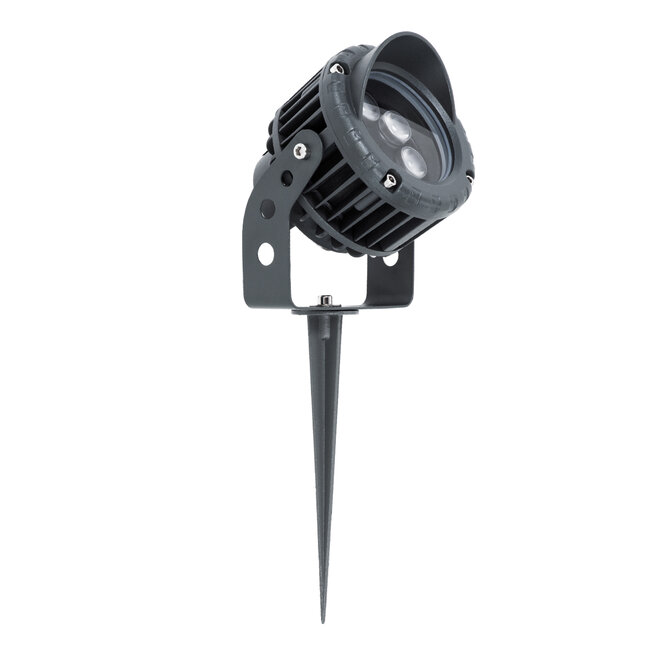 TREELIGHT-VINA 90357 Σποτ Φωτισμού με Αντιθαμβωτική Γρίλια Ειδικό για Φυτά - Δέντρα με Βάση Κήπου / Καρφωτό LED 6W 540lm 10° DC 24V Αδιάβροχο IP65 L13 x W9.5 x H9.5cm Θερμό Λευκό 3000K - Γκρι Ανθρακί - 3 Years Warranty