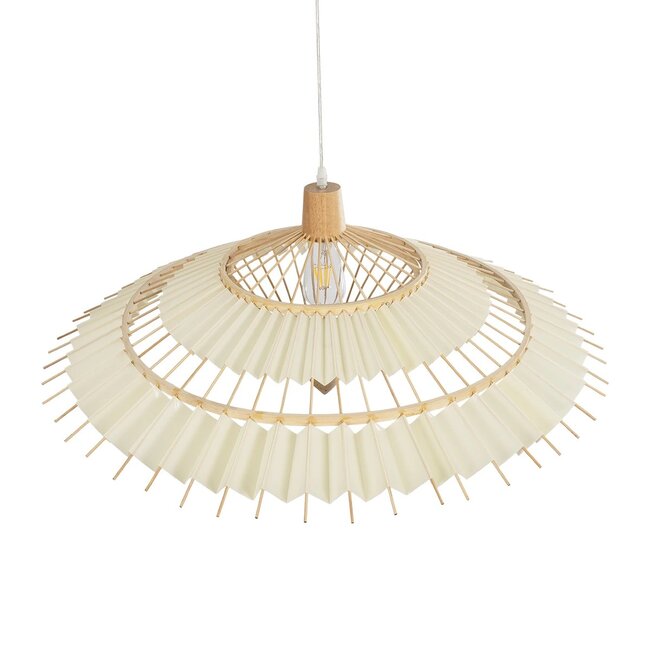 VENTALIA 999-0066 Boho Κρεμαστό Φωτιστικό Οροφής με Ντουί 1 x E27 AC 220-240V IP20 - Μπεζ - Μ83 x Π83 x Υ36cm - 6