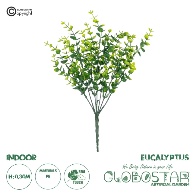 Artificial Garden  EUCALYPTUS BRANCH 21065 Διακοσμητικό Κλαδί Ευκάλυπτος Φ17 x Υ30cm
