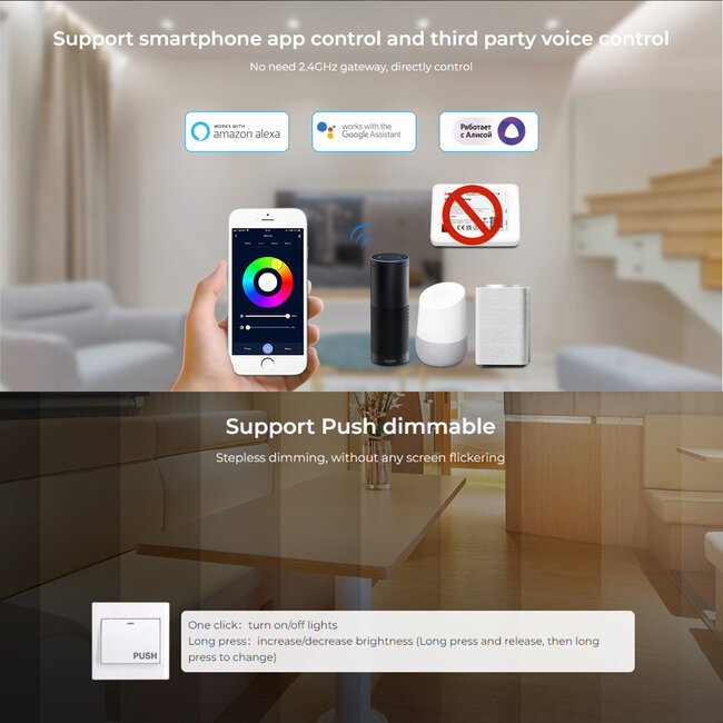 71440 WP3-P150V24 Mi-Light Ασύρματο RF 2.4Ghz Smart Controller LED Driver Wireless WiFi 1 Καναλιού για RGBW+WW+CCT Προϊόντα LED 150W 6.25A - AC 100-240V σε DC 24V - Αδιάβροχο IP67 Μ22.5 x Π7.3 x Υ3.5cm - 5 Years Warranty - 13