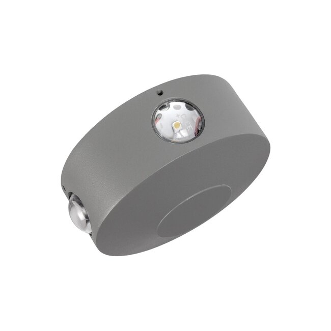 kelvo® ARKOS KLV-101-0108 Μοντέρνο Φωτιστικό Τοίχου - Απλίκα LED 8W 840lm 15° AC 220-240V Αδιάβροχο IP65 Θερμό Λευκό 2700K - Lumileds COB Chip & TÜV SÜD Driver - Γκρι Ανθρακί Ματ - Μ13 x Π5.5 x Υ13cm - 5 Χρόνια Εγγύηση - 7