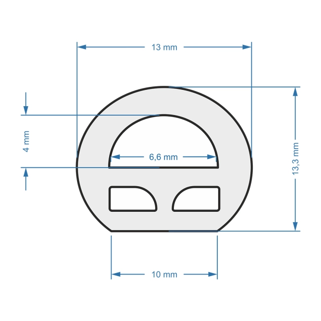 70583 TUBE 360° Degree Neon Flex Epistar LED SMD 2835 1m 12W/m 120LED/m 1212lm/m 360° DC 24V Αδιάβροχη IP68 Κόκκινο Dimmable - 4