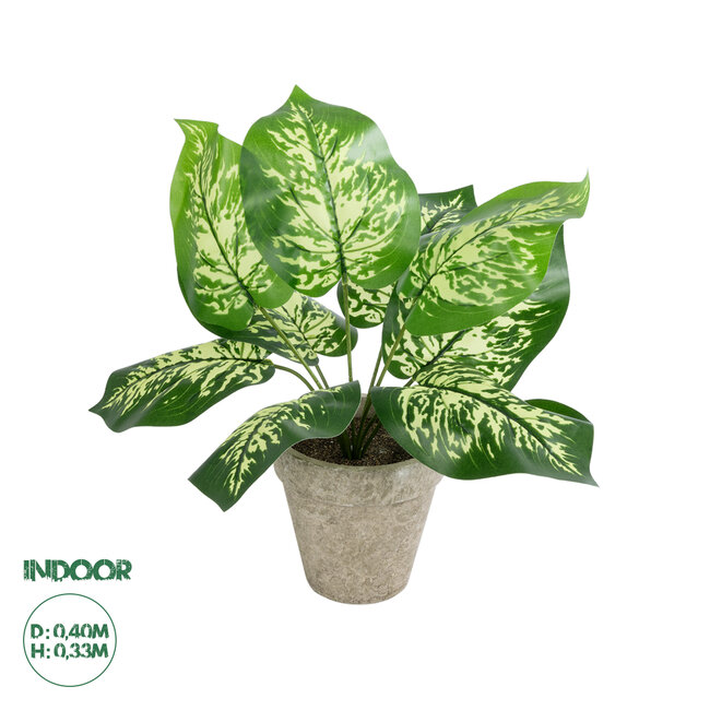 Artificial Garden DIEFFENBACHIA POTTED PLANT 20897 Διακοσμητικό Φυτό Διεφενμπάχια Φ40 x Υ33cm Artificial Garden DIEFFENBACHIA POTTED PLANT 20897 Διακοσμητικό Φυτό Διεφενμπάχια Φ40 x Υ33cm