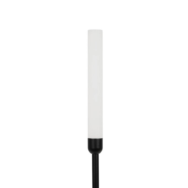 REED GLB-103-0007 Φωτιστικό Κολωνάκι Κήπου με Καρφωτή Βάση LED 2W 180lm 360° DC 24V Αδιάβροχο IP65 Θερμό Λευκό 2700K - Sanan SMD Chip - Μαύρο Ματ - Μ2 x Π2 x Υ80cm - 3 Χρόνια Εγγύηση - 4