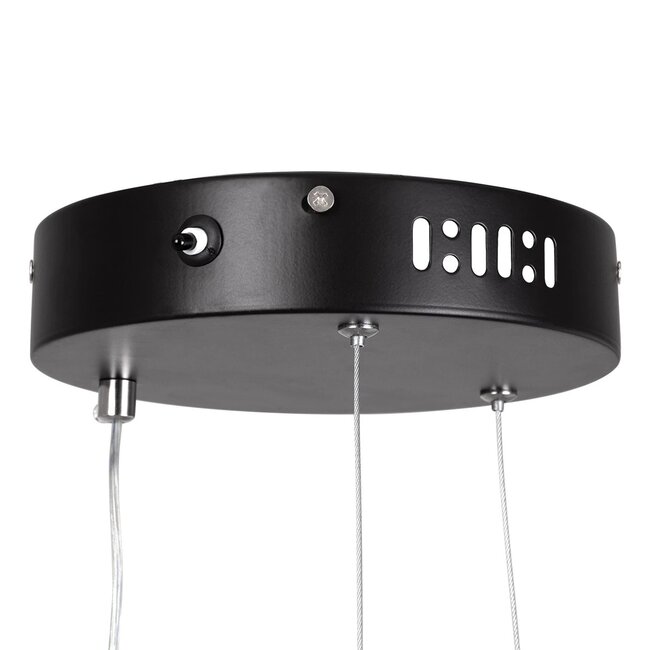 kelvo® DIAMOND KLV-101-0229 Κρεμαστό Φωτιστικό Οροφής LED 45W 4500lm 180° AC 220-240V IP20 Ρυθμιζόμενο Λευκό CCT με Χειριστήριο από 2700K έως 6000K Dimmable - Lumileds SMD Chip - Μαύρο Ματ - Μ60 x Π60 x Υ3cm - 3 Χρόνια Εγγύηση - 7